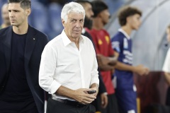 Italy: Serie a football match AS Roma vs Fiorentina