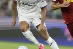Italy: Serie a football match AS Roma vs Fiorentina
