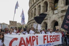 Campi Flegrei Protest in Rome