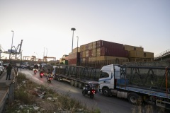 Truck Drivers Block A1 Motorway Over Rising Fuel Prices