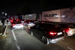 Truck Drivers Block A1 Motorway Over Rising Fuel Prices