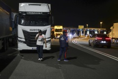 Truck Drivers Block A1 Motorway Over Rising Fuel Prices