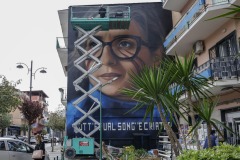 Human Tribe Message in New Naples Mural