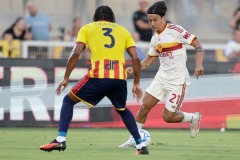Serie a football match Lecce vs AS Roma