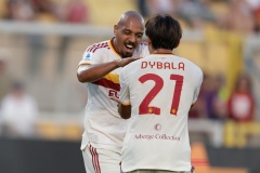 Serie a football match Lecce vs AS Roma