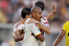 Serie a football match Lecce vs AS Roma