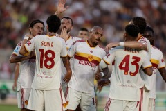 Serie a football match Lecce vs AS Roma