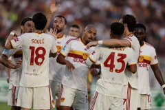 Serie a football match Lecce vs AS Roma