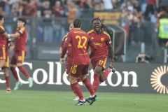 Serie a football match AS Roma vs Inter