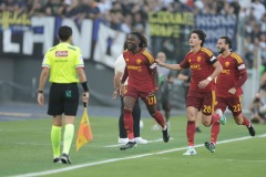 Serie a football match AS Roma vs Inter
