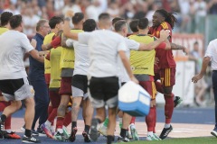 Serie a football match AS Roma vs Inter